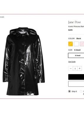 Jane Post Iconic Princess Slicker